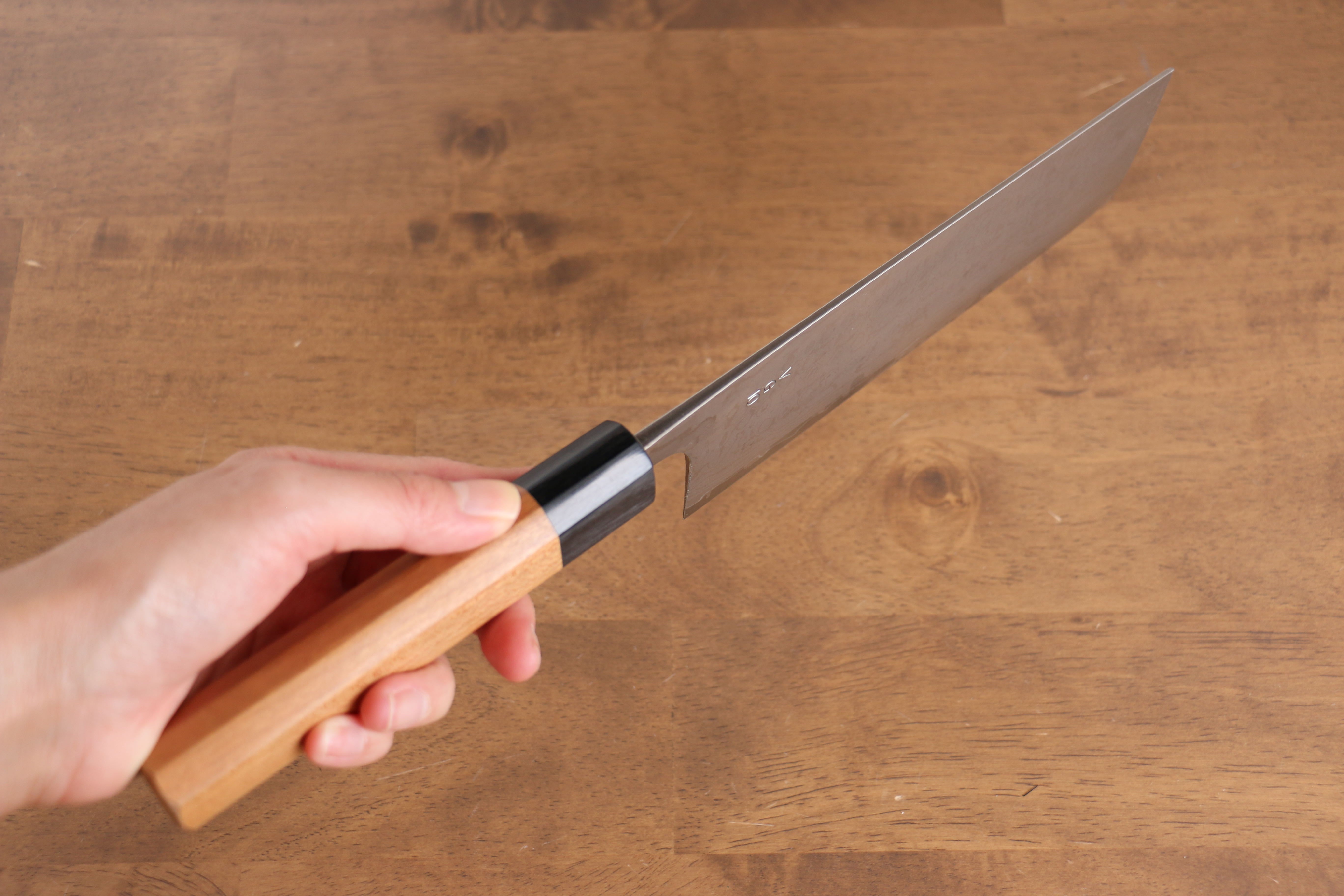 Nao Yamamoto VG10 Damascus Nakiri 165mm Cherry Wood Handle - Japanny - Best Japanese Knife