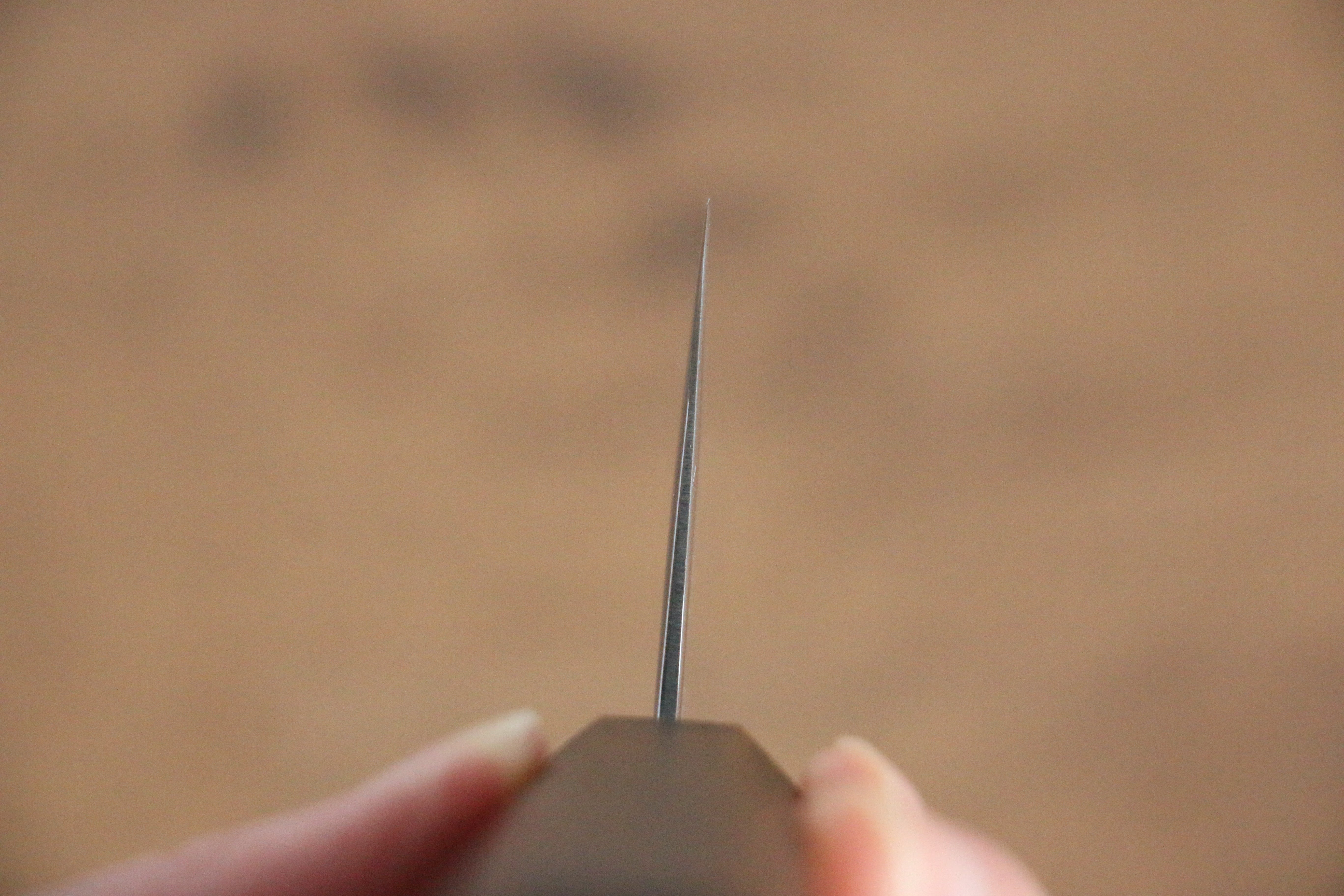 Seisuke Nami AUS10 Mirrored Finish Damascus Nakiri 170mm Oak Handle - Japanny - Best Japanese Knife