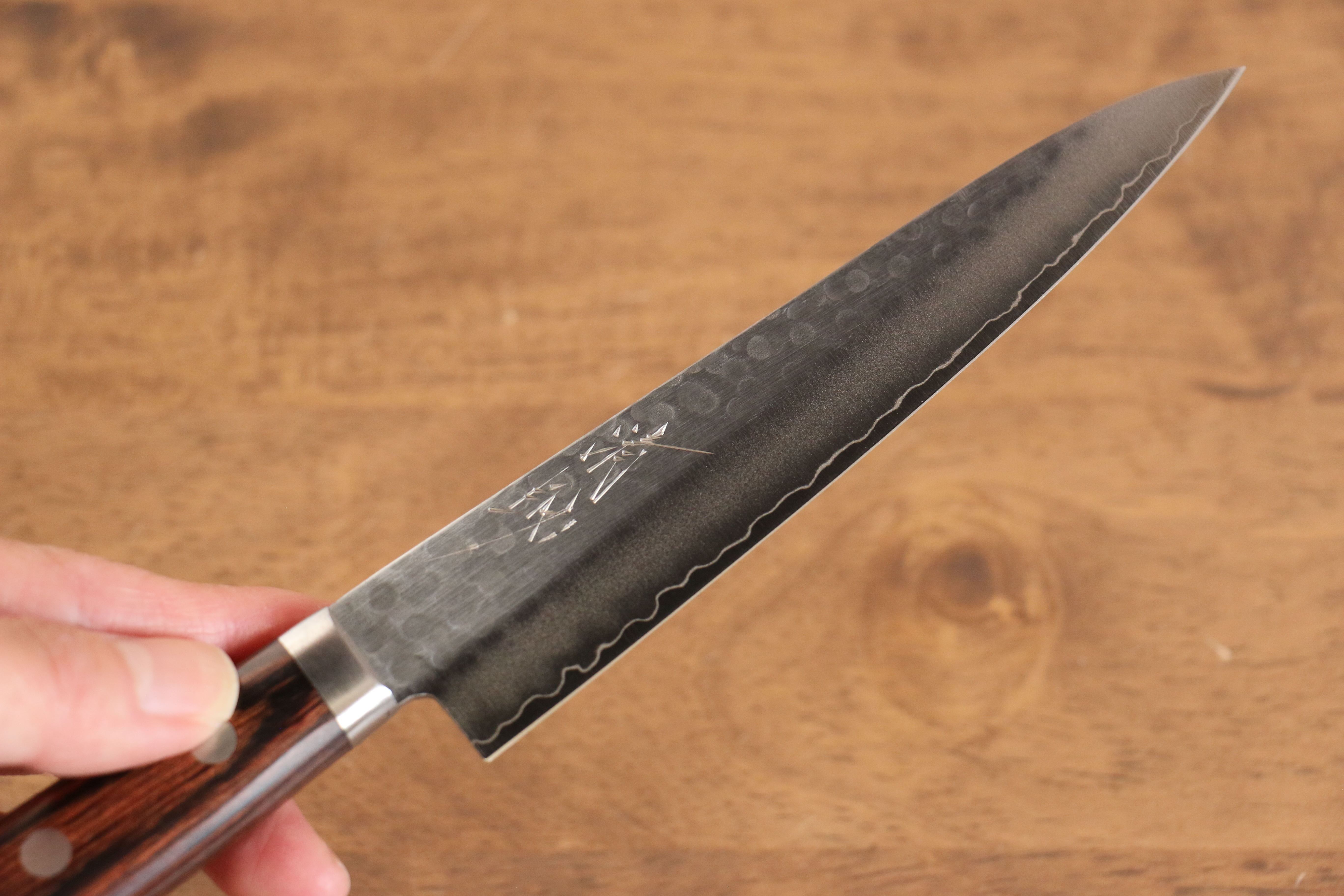 Seisuke Swedish Steel-stn Petty-Utility Mahogany Handle - Japanny - Best Japanese Knife