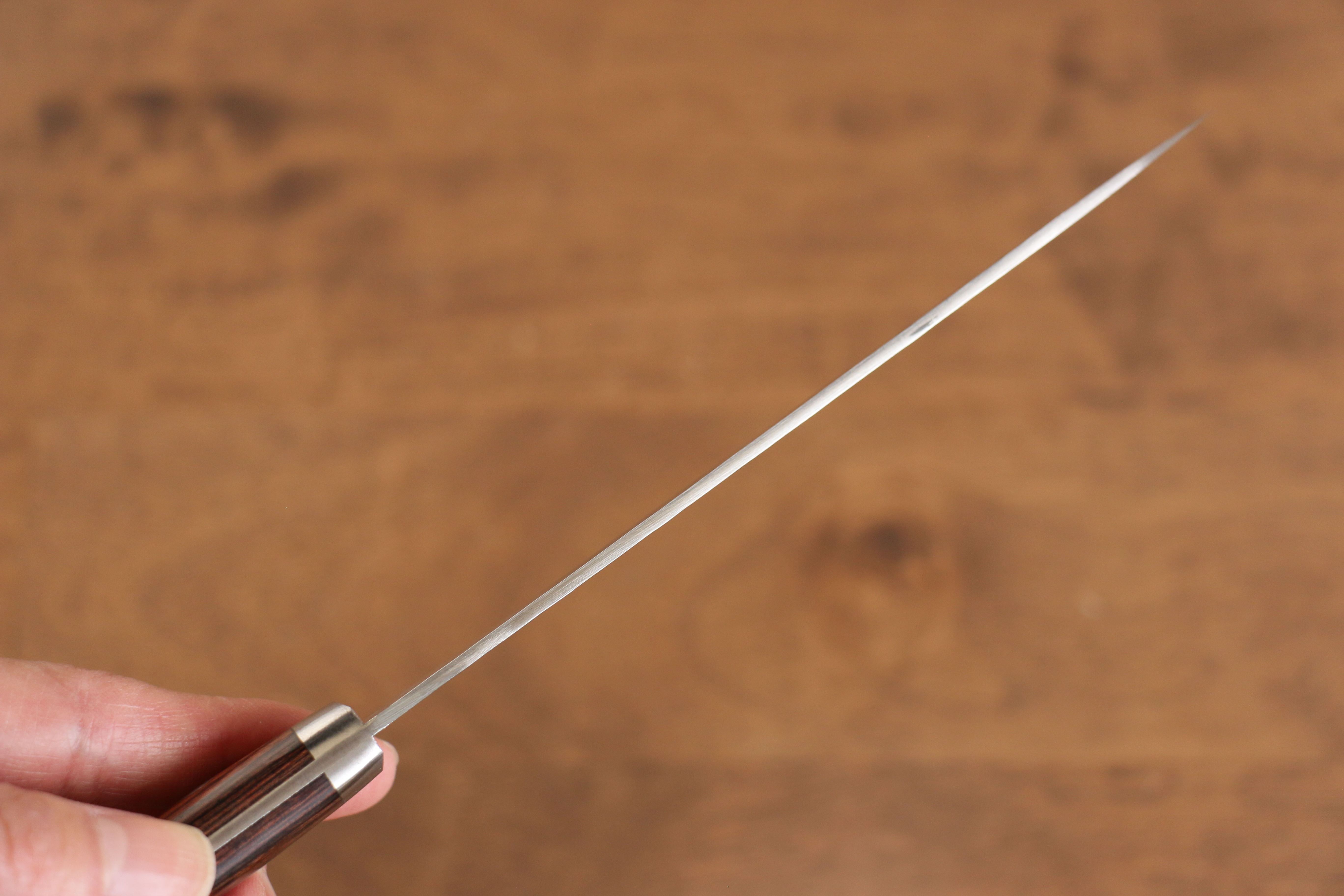 Seisuke Swedish Steel-stn Petty-Utility Mahogany Handle - Japanny - Best Japanese Knife