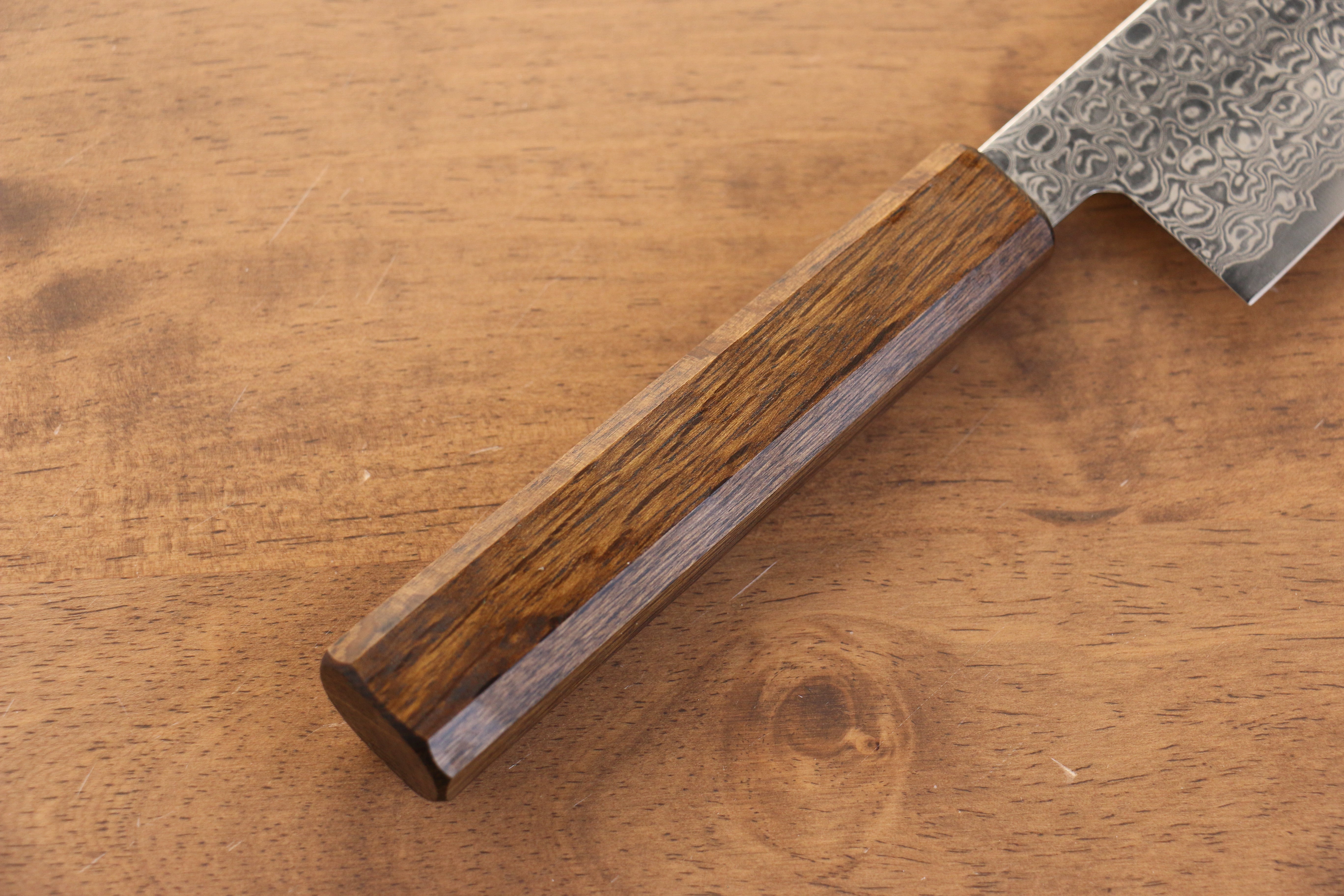 Seisuke ZA-18 Mirrored Finish Damascus Gyuto 210mm Oak Handle - Japanny - Best Japanese Knife