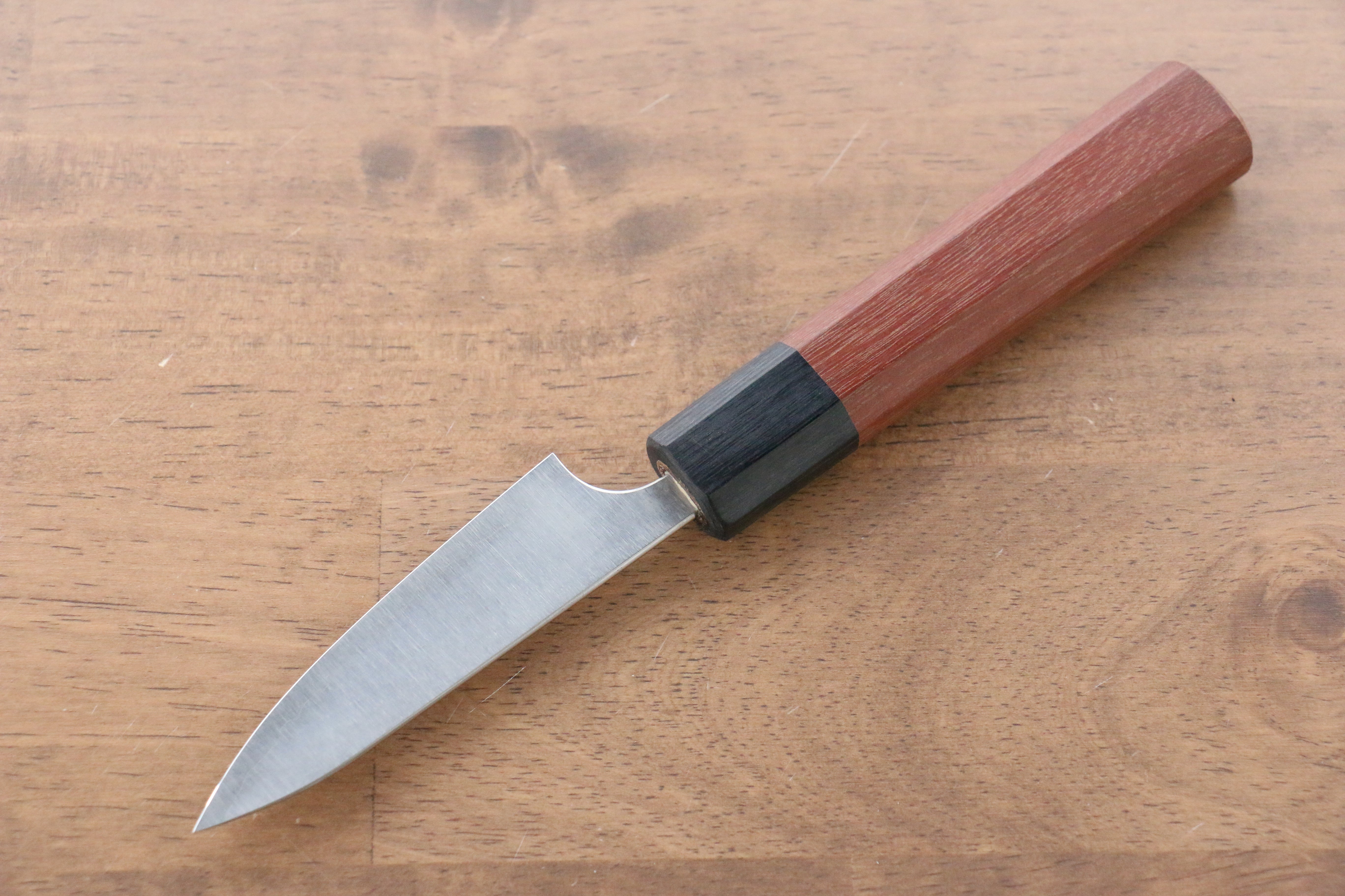 Shibata Takayuki Koutetsu Blue Super Petty-Utility 80mm Jarrah Handle - Japanny - Best Japanese Knife