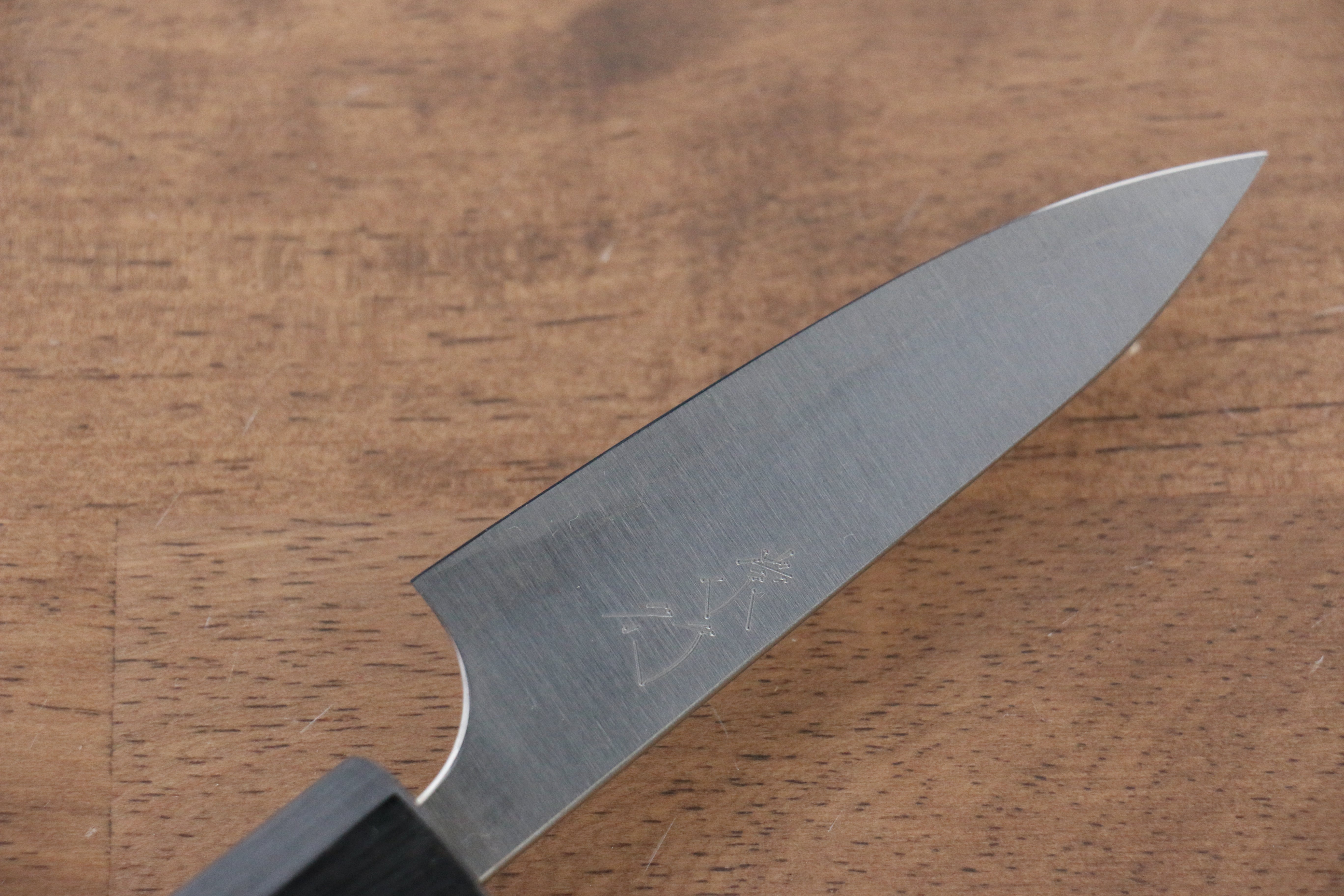 Shibata Takayuki Koutetsu Blue Super Petty-Utility 80mm Jarrah Handle - Japanny - Best Japanese Knife