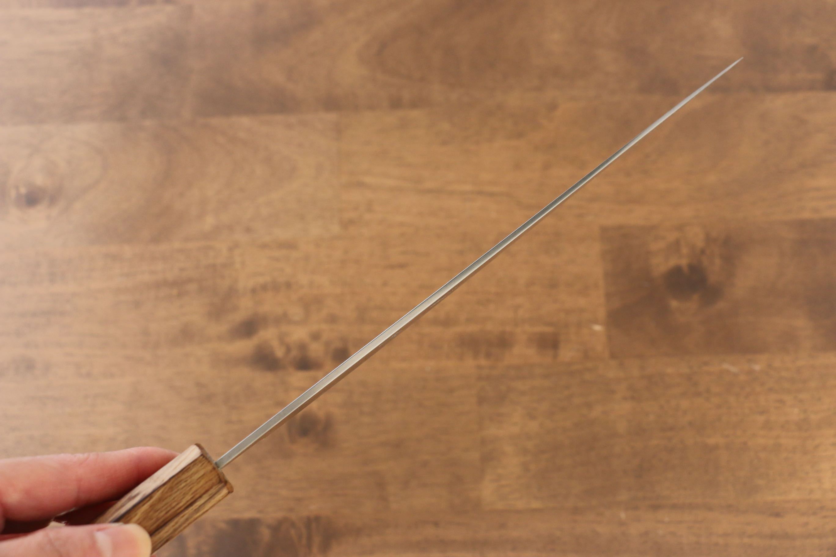 Seisuke White Steel No.2 Gyuto 240mm Burnt Oak (Mehakkaku) Handle - Japanny - Best Japanese Knife