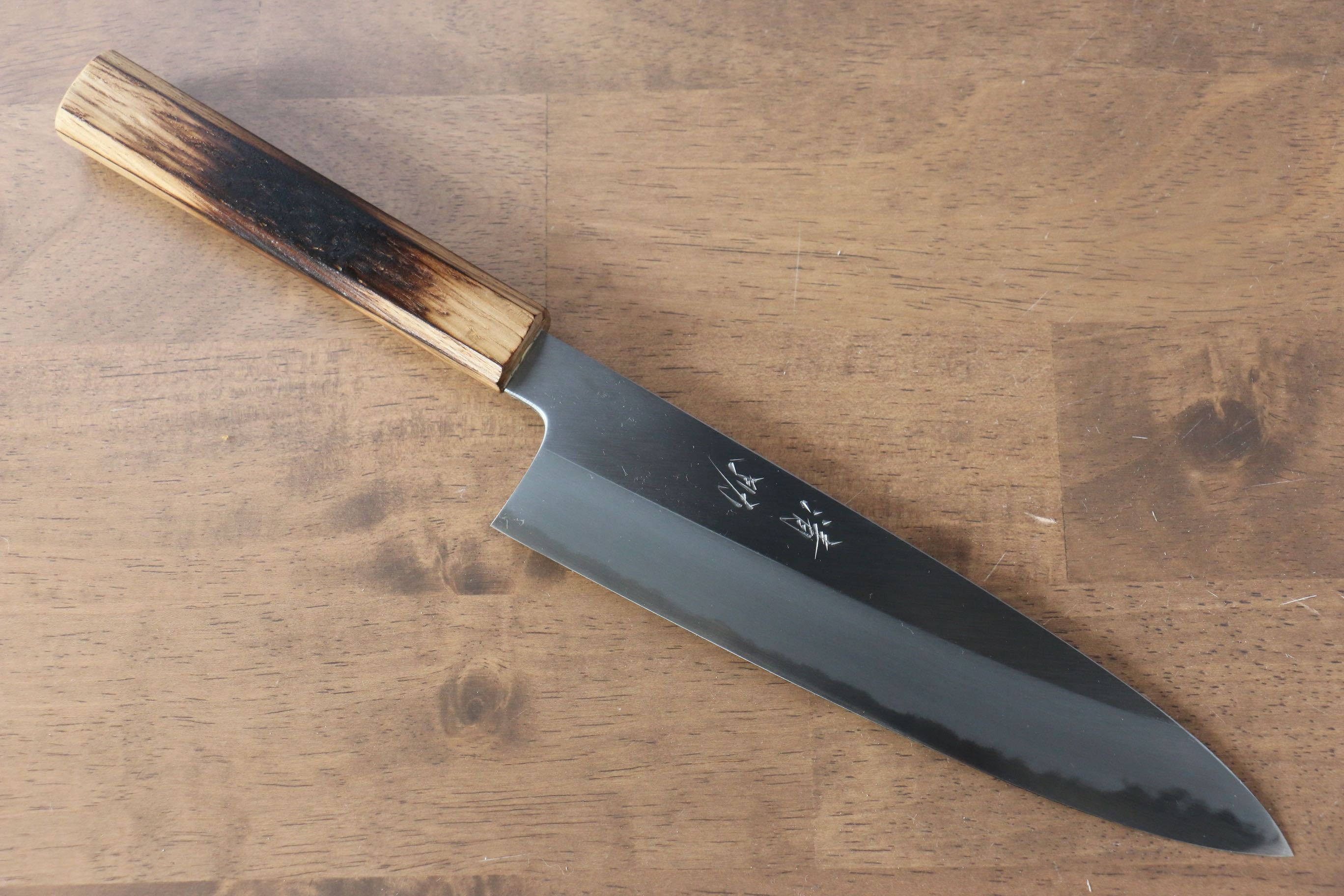 Seisuke White Steel No.2 Gyuto 210mm Burnt Oak (Mehakkaku) Handle - Japanny - Best Japanese Knife