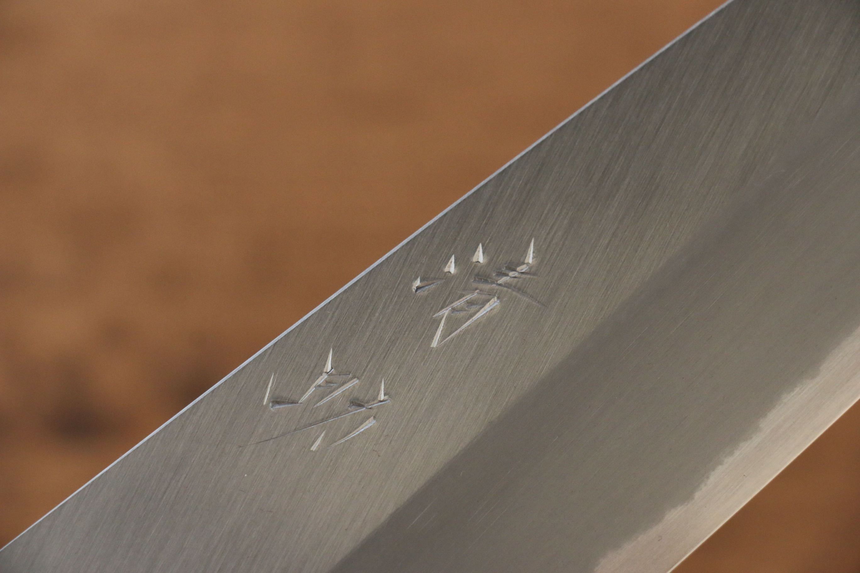 Seisuke White Steel No.2 Gyuto 210mm Burnt Oak (Mehakkaku) Handle - Japanny - Best Japanese Knife