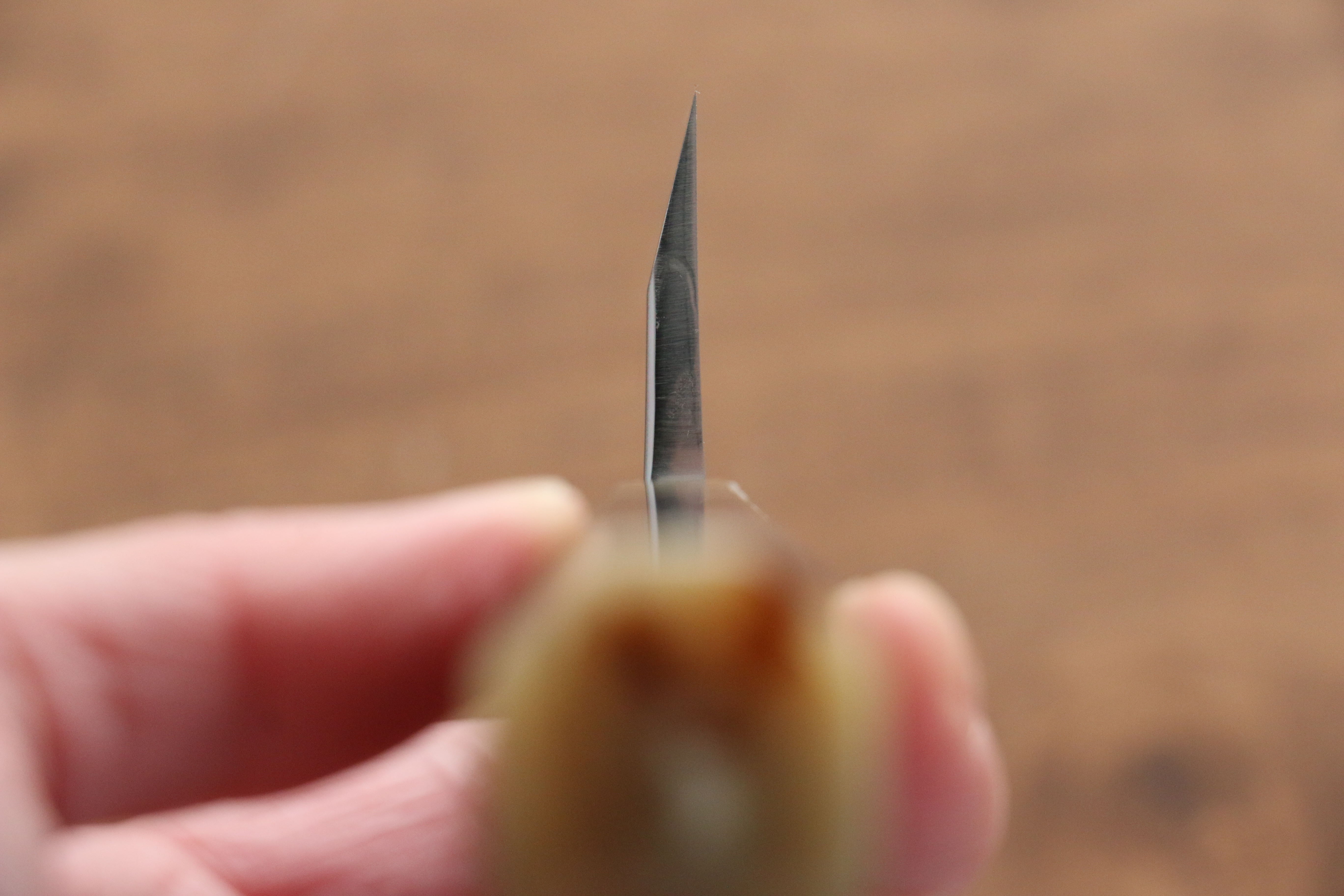 Jikko Shiko White Steel Kiritsuke Deba 120mm Ebony with Double Ring Handle - Japanny - Best Japanese Knife