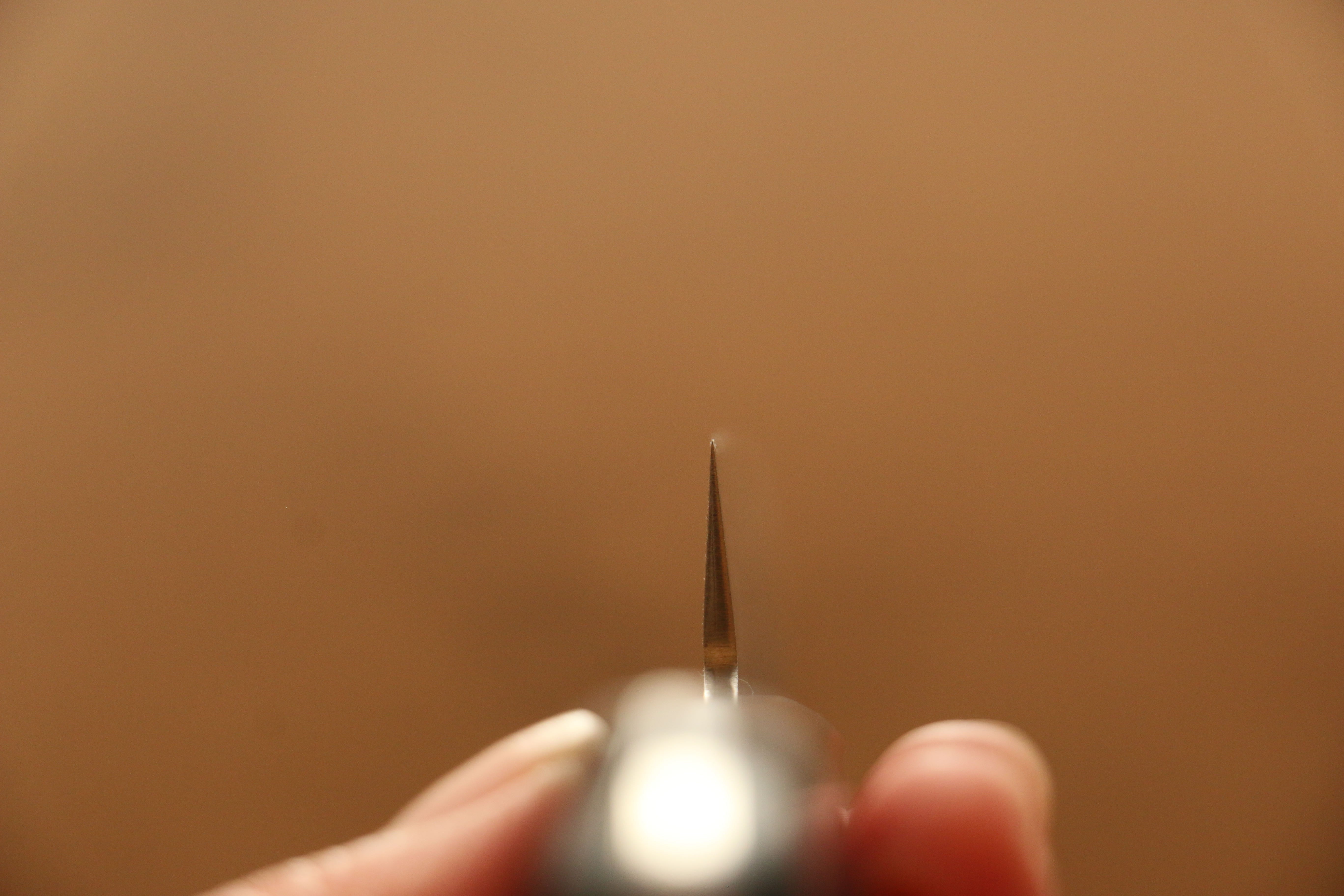 Seisuke Silver Steel No.3 Nashiji Petty-Utility 135mm Red Pakka wood Handle - Japanny - Best Japanese Knife