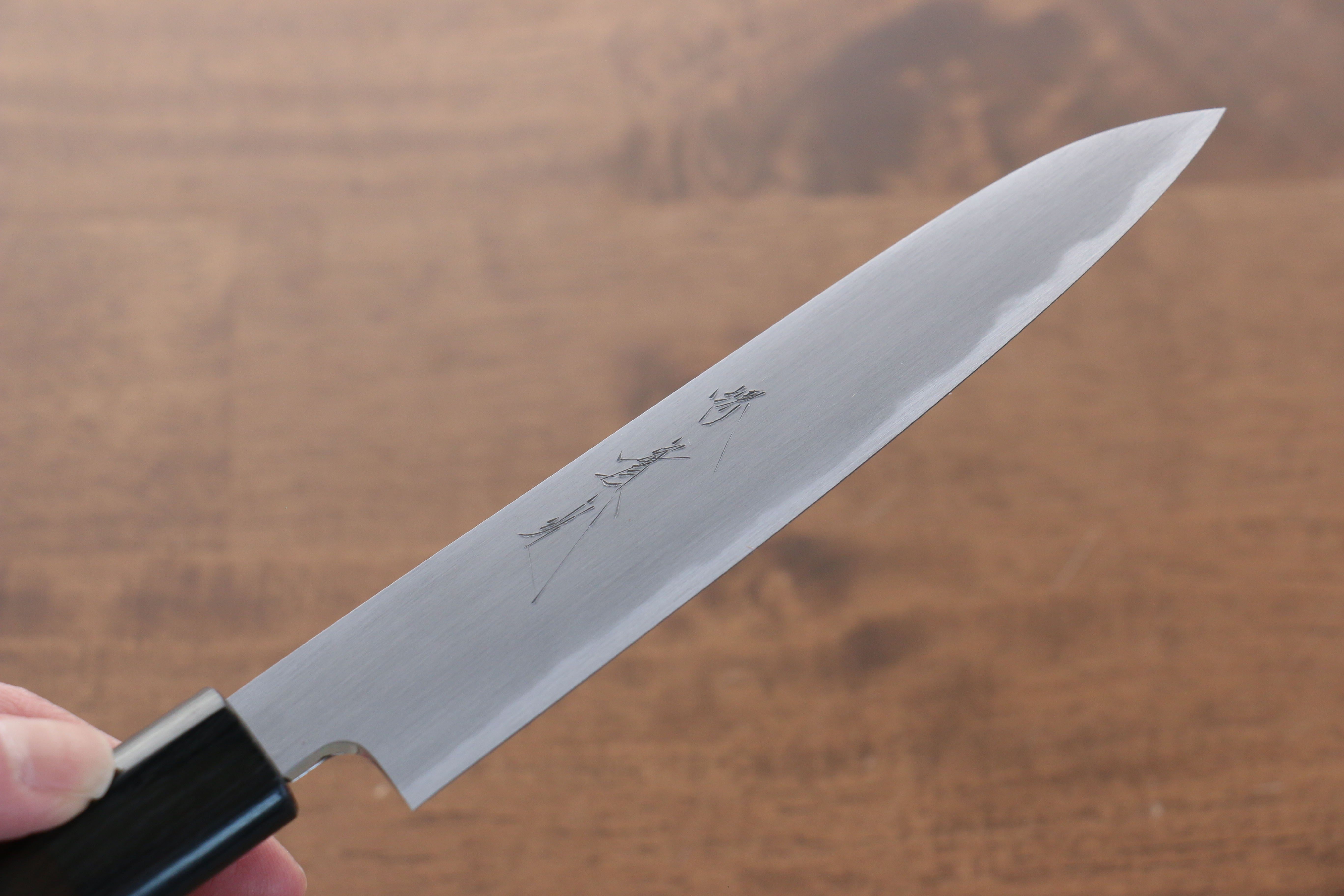 Jikko White Steel No.2 Petty-Utility 150mm Shitan Handle - Japanny - Best Japanese Knife