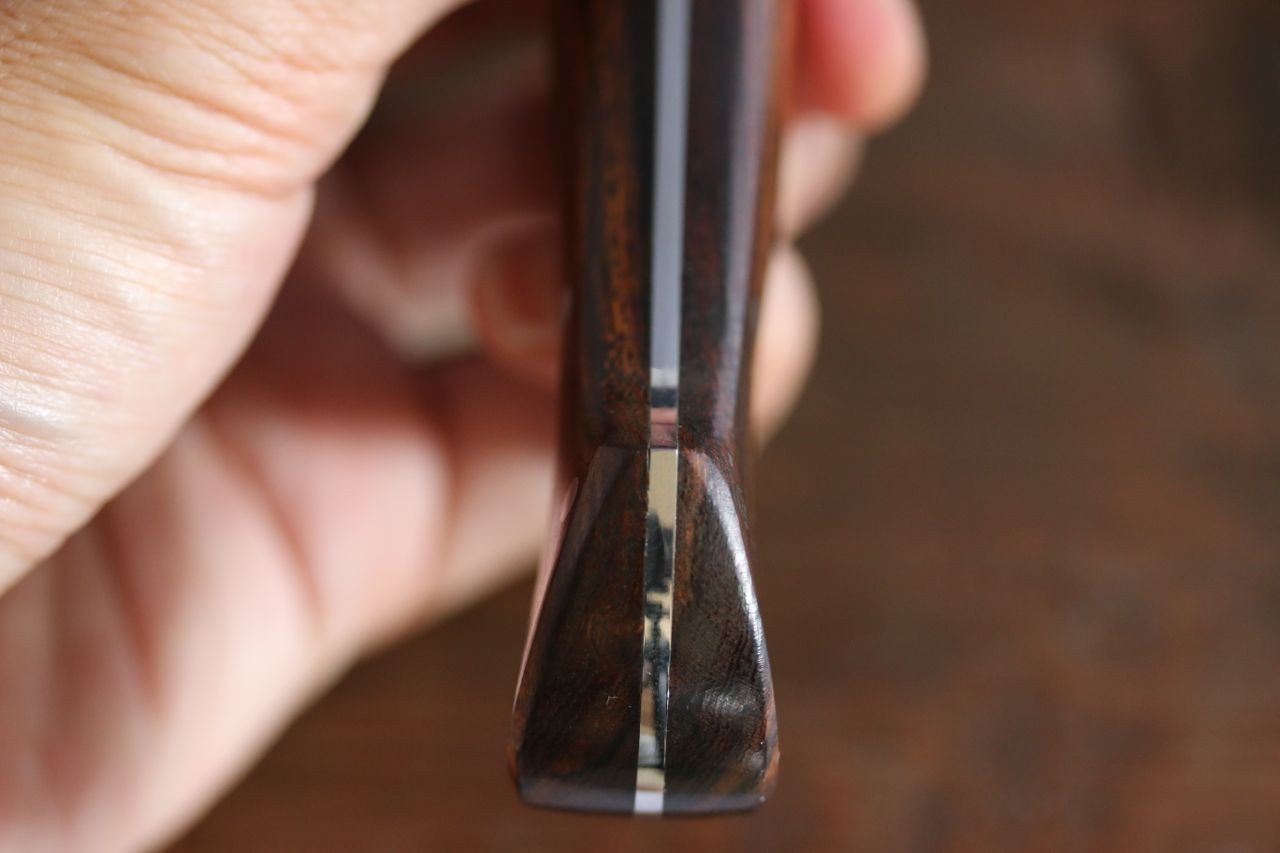 Sakai Takayuki VG10 17 Layer Damascus Santoku 180mm Desert Ironwood Handle - Japanny - Best Japanese Knife