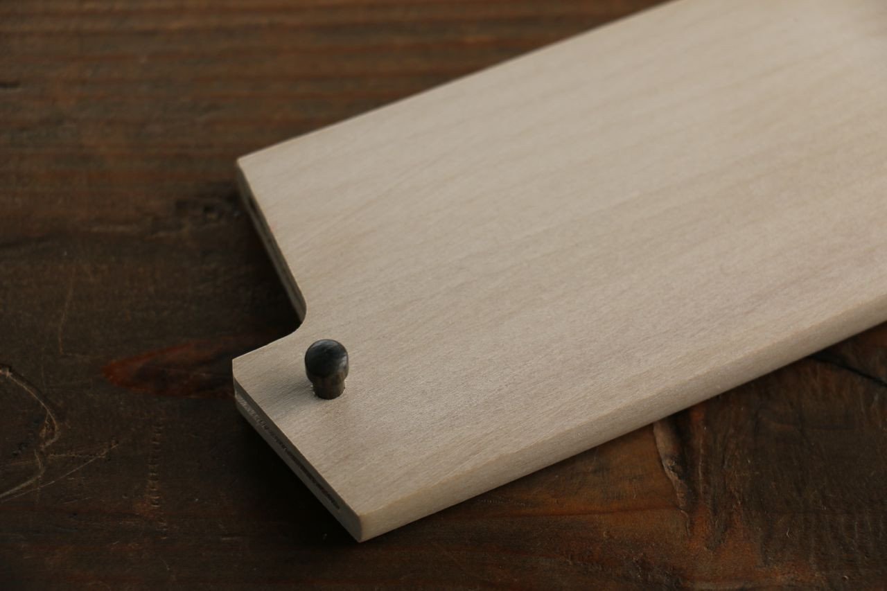 Magnolia Saya Sheath for Santoku Knife with Plywood Pin 165mm (Nashiji) - Japanny - Best Japanese Knife