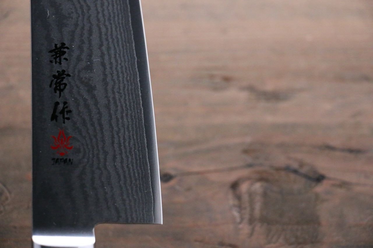 Kanetsune VG10 33 Layer Damascus Santoku 180mm Pakka wood Handle - Japanny - Best Japanese Knife