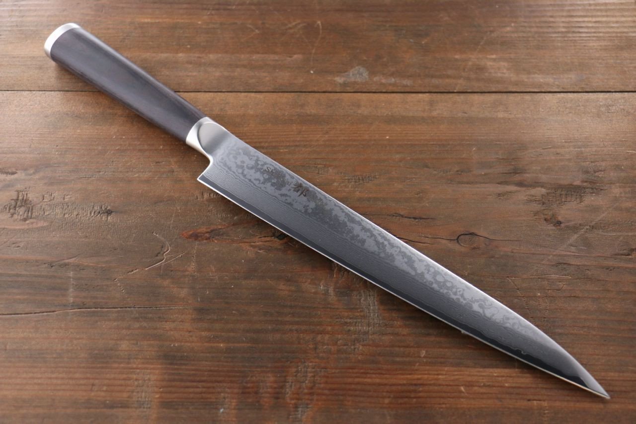 Miyako AUS8 33 Layer Damascus Yanagiba 240mm - Japanny - Best Japanese Knife