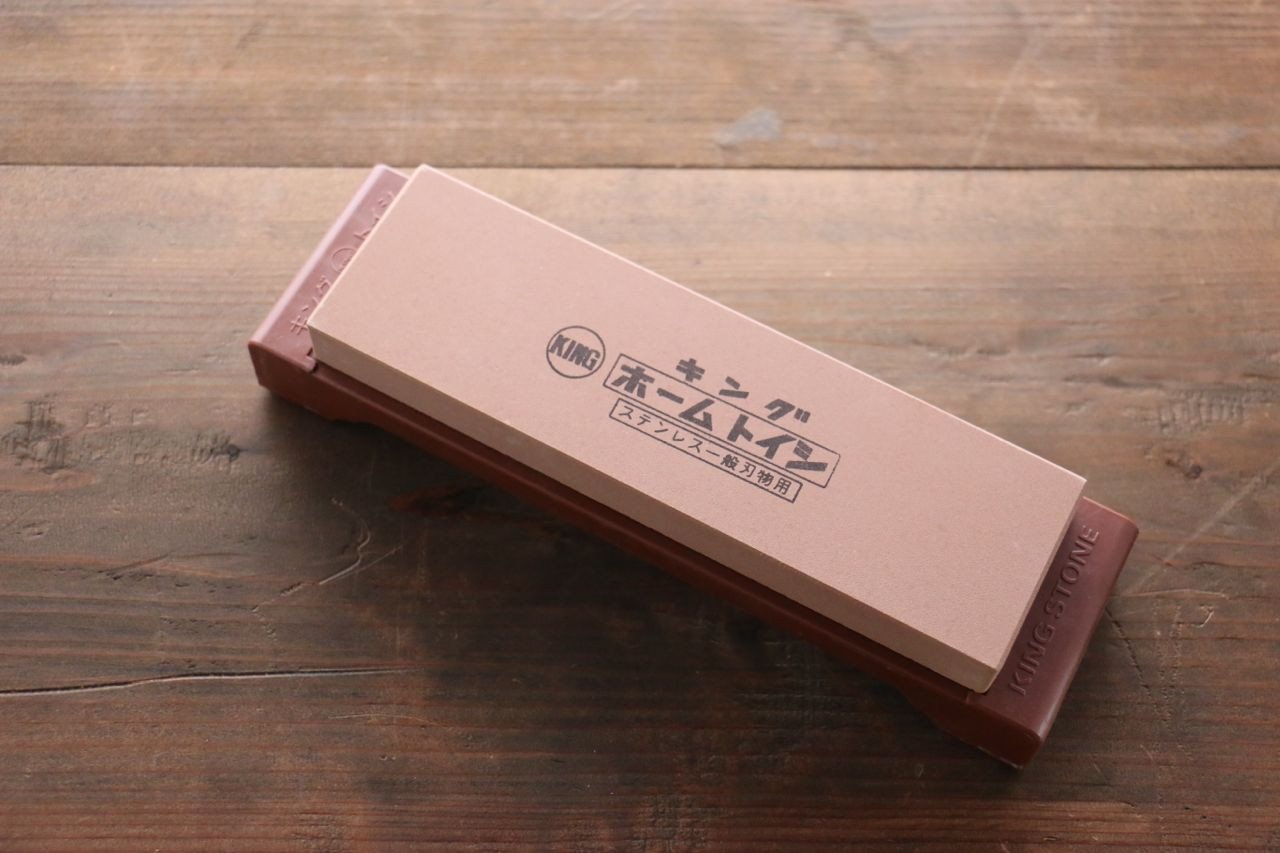 King Sharpening Stone #1000 Grit with Plastic Base K-45 - Japanny - Best Japanese Knife