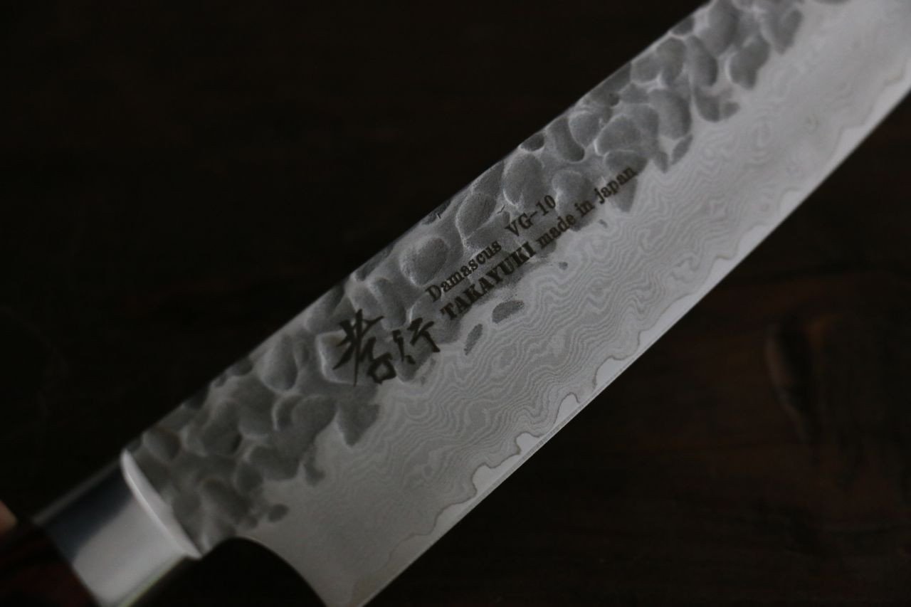 Sakai Takayuki 33 Layer Damascus Gyuto 180mm & Petty 120mm Japanese Knives Set - Japanny - Best Japanese Knife