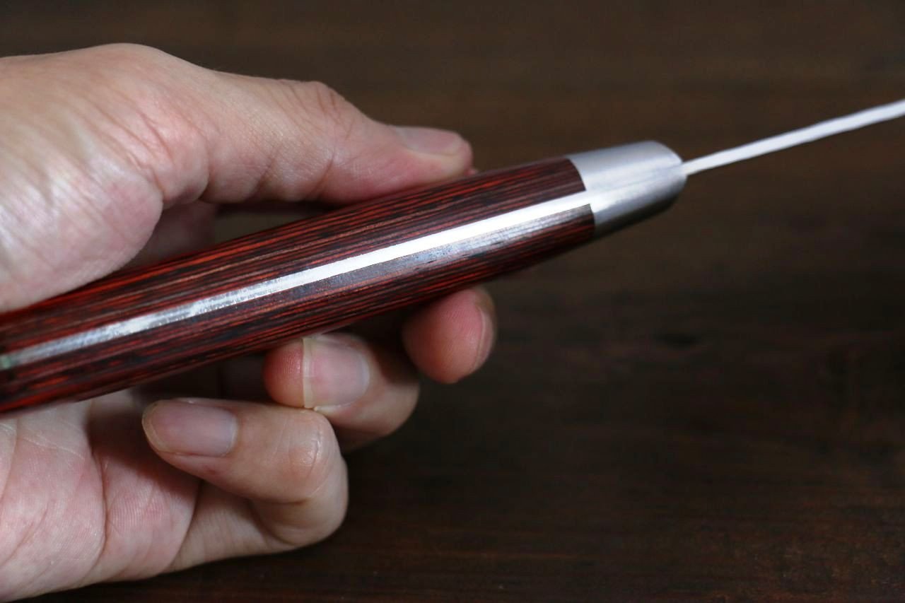 Sakai Takayuki 33 Layer Damascus Santoku 180mm & Petty 150mm Japanese Knives Set - Japanny - Best Japanese Knife