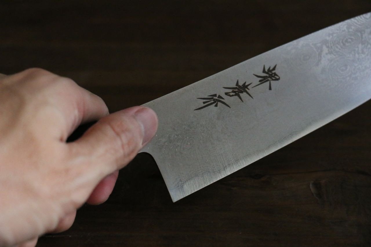 Sakai Takayuki Silver Steel No.3 Damascus Santoku 180mm - Japanny - Best Japanese Knife