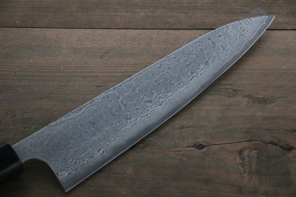 New Arrival!! YAMAMOTO VG10 BLACK DAMASCUS GYUTO JAPANESE CHEF KNIFE