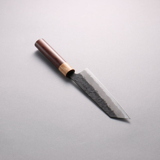 Seisuke Blue Super Black Nashiji Bunka  170mm Rosewood (Ferrule: White Pakka Wood) Handle - Japanny - Best Japanese Knife