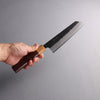 Seisuke Blue Super Black Nashiji Bunka  170mm Rosewood (Ferrule: White Pakka Wood) Handle - Japanny - Best Japanese Knife