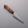 Yuto Kawagoe Blue Steel No.2 Kiritsuke Petty-Utility  125mm Spalted Wood Handle - Japanny - Best Japanese Knife