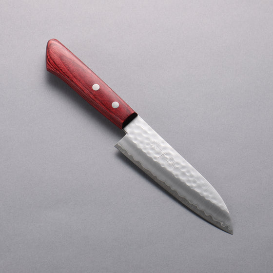 Kunihira VG1 Small Santoku  130mm Red Pakka wood Handle - Japanny - Best Japanese Knife