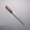 Seisuke Stainless Steel 440C Hammered Damascus Sujihiki  240mm Oak Handle - Japanny - Best Japanese Knife