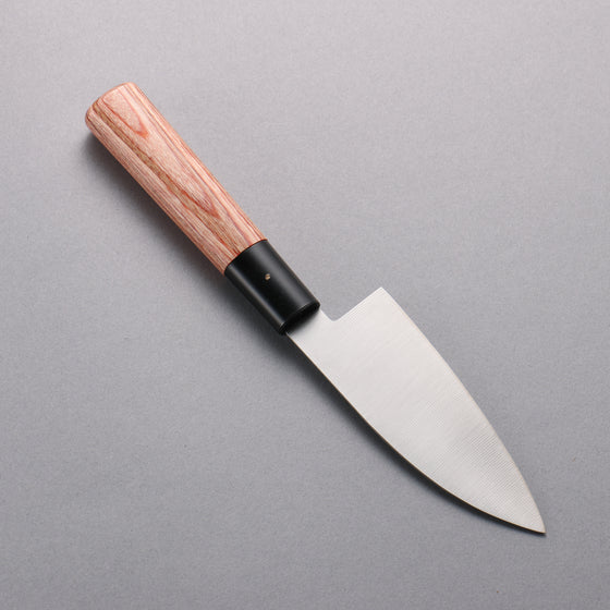 Kanetsune DSR-1K6 Hammered Deba  105mm Red Pakka wood Handle - Japanny - Best Japanese Knife