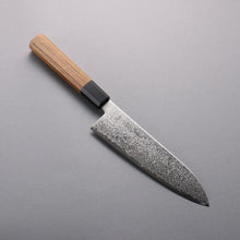  Seisuke SG2 Damascus Migaki Finished Santoku  180mm Teak (ferrule: Black Water Buffalo Horn) Handle - Japanny - Best Japanese Knife