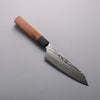 Sakai Takayuki SG2 Damascus Kengata Santoku  160mm Rosewood (Ferrule: Black Pakka Wood) Handle - Japanny - Best Japanese Knife