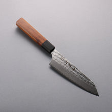  Sakai Takayuki SG2 Damascus Kengata Santoku  160mm Rosewood (Ferrule: Black Pakka Wood) Handle - Japanny - Best Japanese Knife