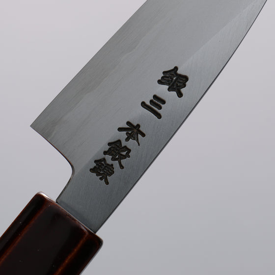 Hado Silver Steel No.3 Migaki Finished Paring  90mm Lacquered (Kijiro-nuri) Handle - Japanny - Best Japanese Knife