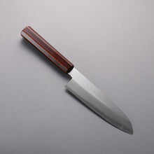  Hado Silver Steel No.3 Migaki Finished Santoku  180mm Lacquered (Kijiro-nuri) Handle - Japanny - Best Japanese Knife