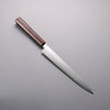 Hado Silver Steel No.3 Migaki Finished Sujihiki  240mm Lacquered (Kijiro-nuri) Handle - Japanny - Best Japanese Knife