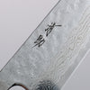 Seisuke Stainless Steel 440C Hammered Damascus Migaki Finished Gyuto  210mm Oak Handle - Japanny - Best Japanese Knife