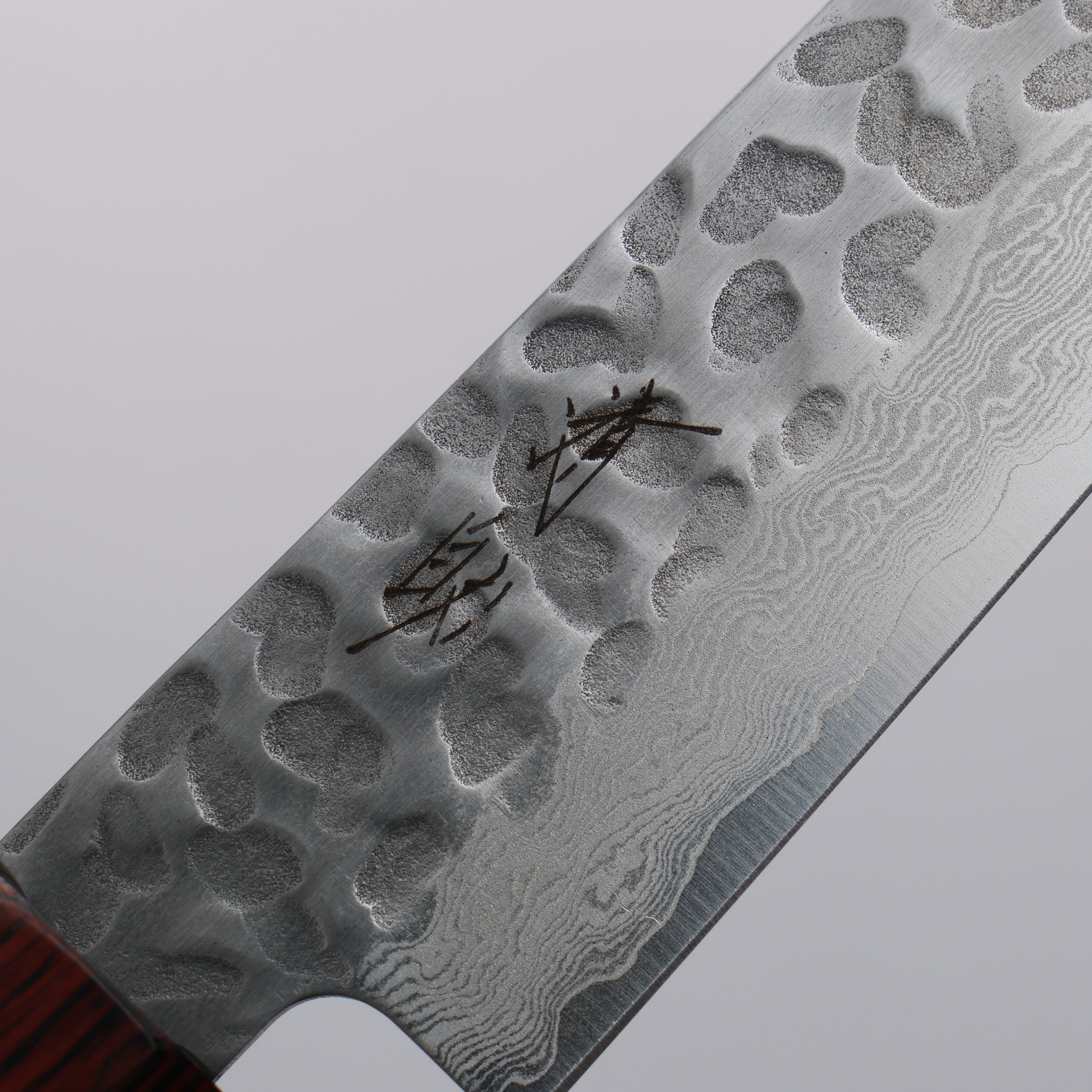 Seisuke VG10 33 Layer Damascus Hammered Petty-Utility  135mm Black Pakka wood Handle - Japanny - Best Japanese Knife