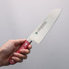 Sakai Takayuki Grand Chef Grand Chef Swedish Steel-stn Santoku  180mm Red Micarta Handle - Japanny - Best Japanese Knife