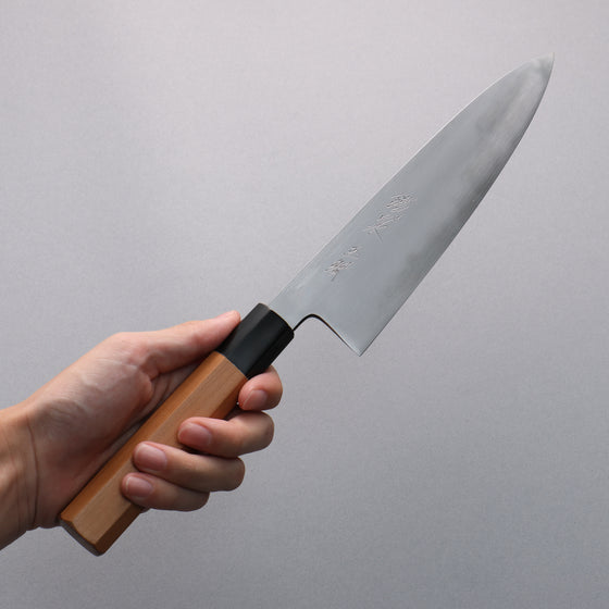 Tessen by Tanaka Tamahagane Gyuto  210mm Wild Cherry Handle - Japanny - Best Japanese Knife