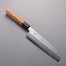  Tessen by Tanaka Tamahagane Damascus Kamagata Usuba  210mm Wild Cherry Handle - Japanny - Best Japanese Knife