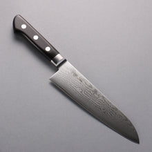  Seisuke VG10 33 Layer Damascus Santoku  180mm Black Pakka wood Handle - Japanny - Best Japanese Knife