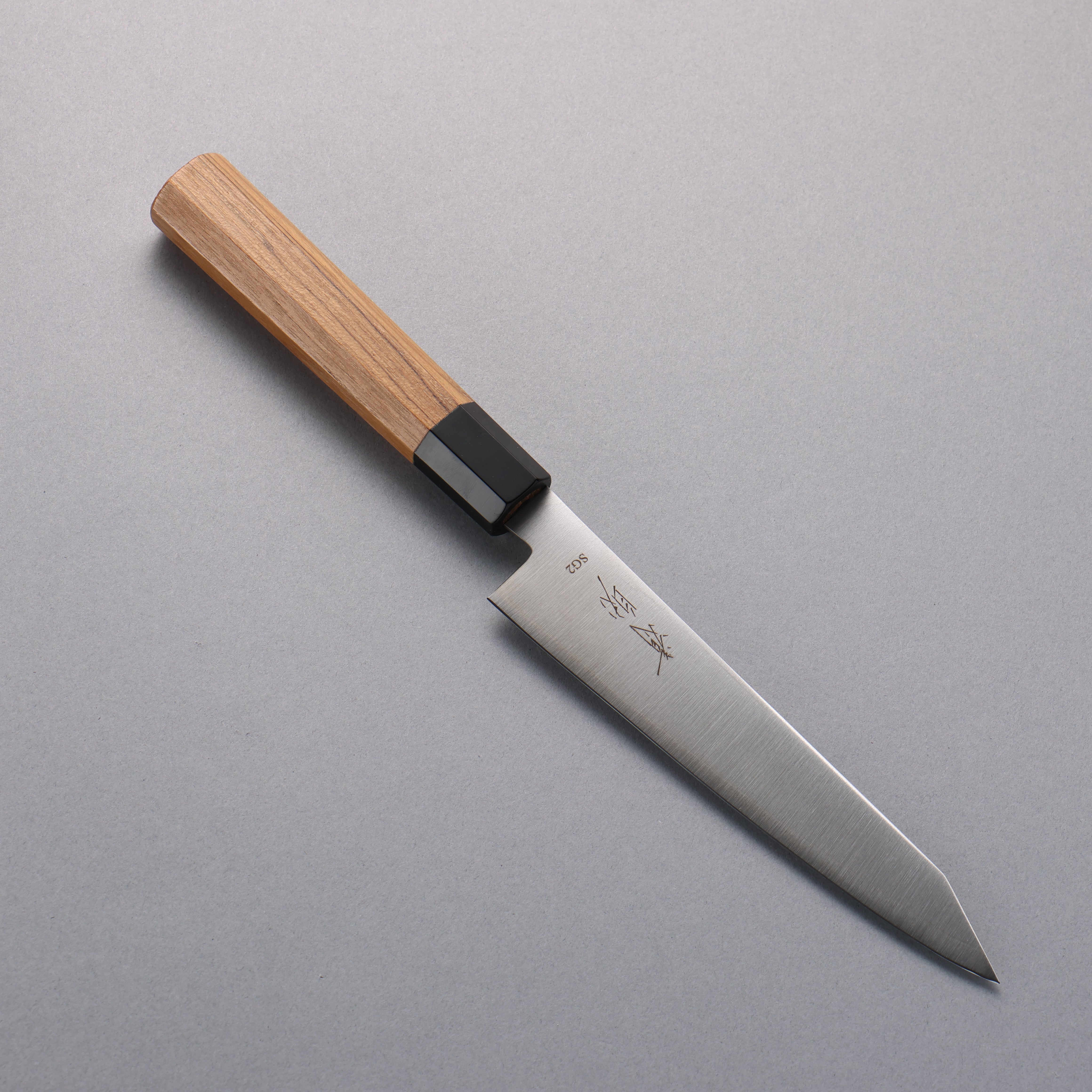 Seisuke SG2 Kiritsuke Petty-Utility  150mm Teak (ferrule: Black Water Buffalo Horn) Handle - Japanny - Best Japanese Knife