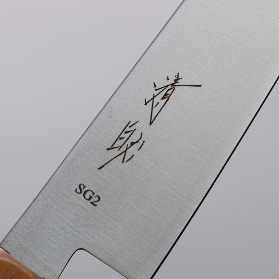 Seisuke SG2 Kiritsuke Petty-Utility  150mm White wood (With Red Ring) Handle - Japanny - Best Japanese Knife