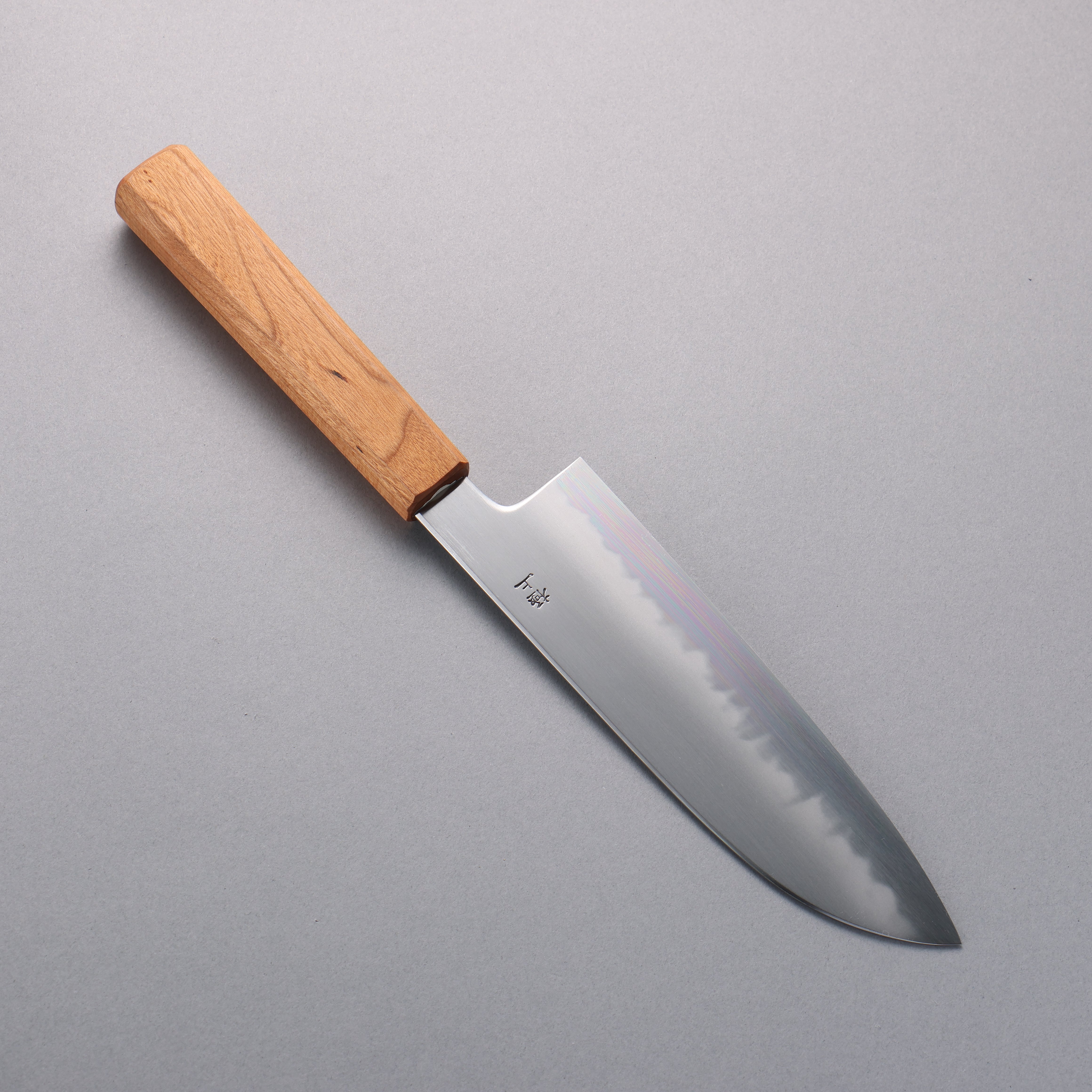 Kagekiyo Finest White Steel No.2 Santoku 170mm Cherry Tree Handle with Sheath - Japanny - Best Japanese Knife