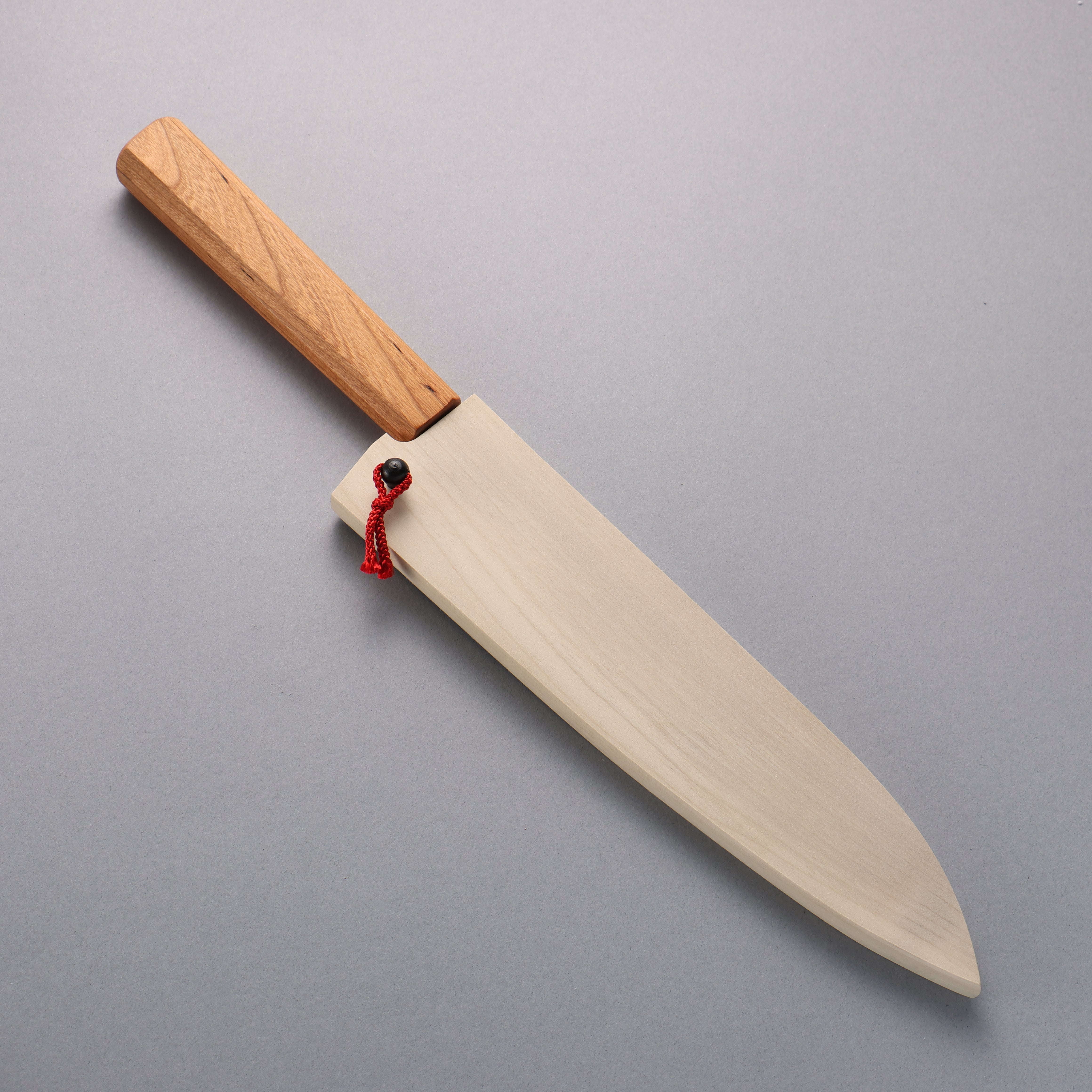 Kagekiyo Finest White Steel No.2 Gyuto 210mm Cherry Tree Handle with Sheath - Japanny - Best Japanese Knife