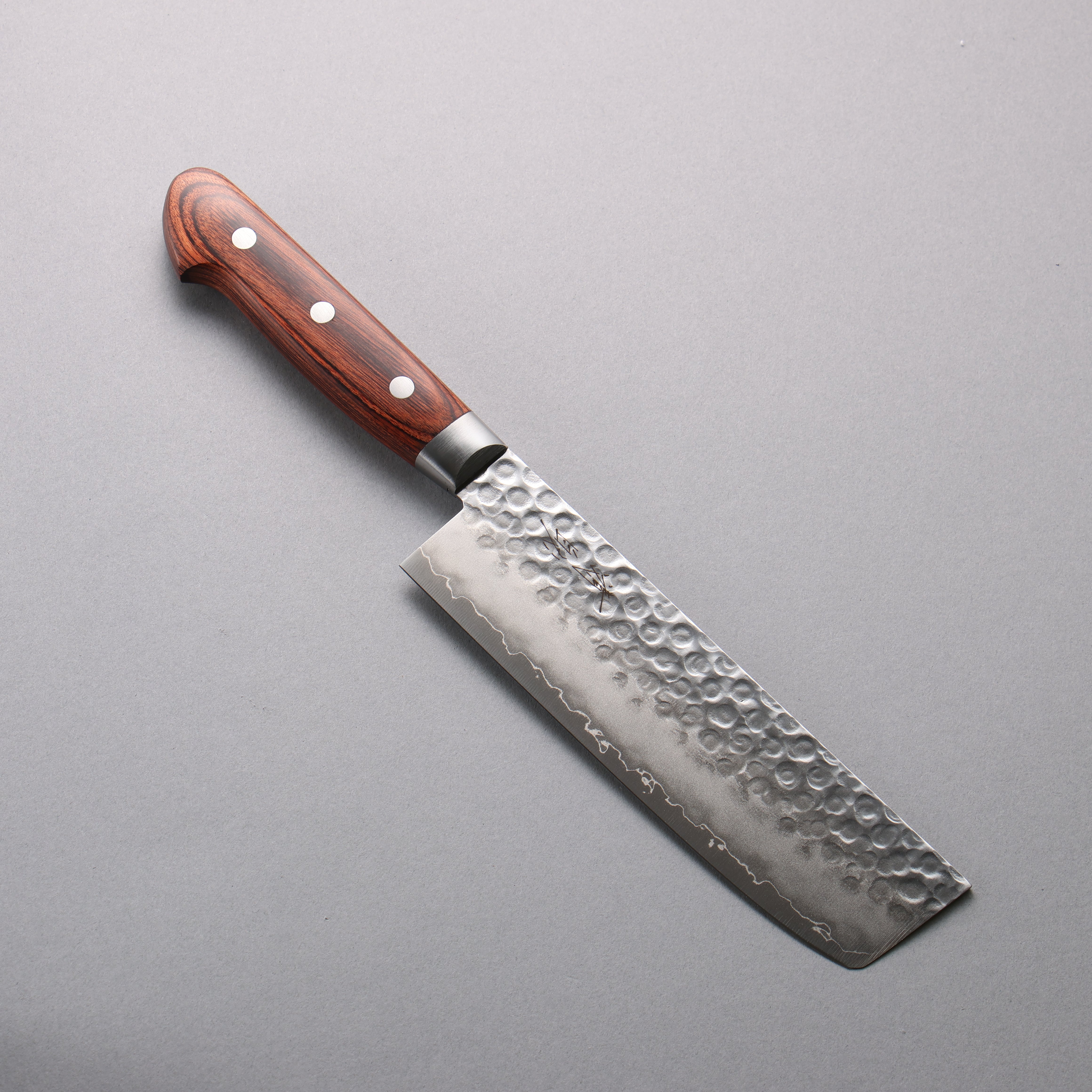 Seisuke VG10 Hammered Usuba  160mm Mahogany Handle - Japanny - Best Japanese Knife