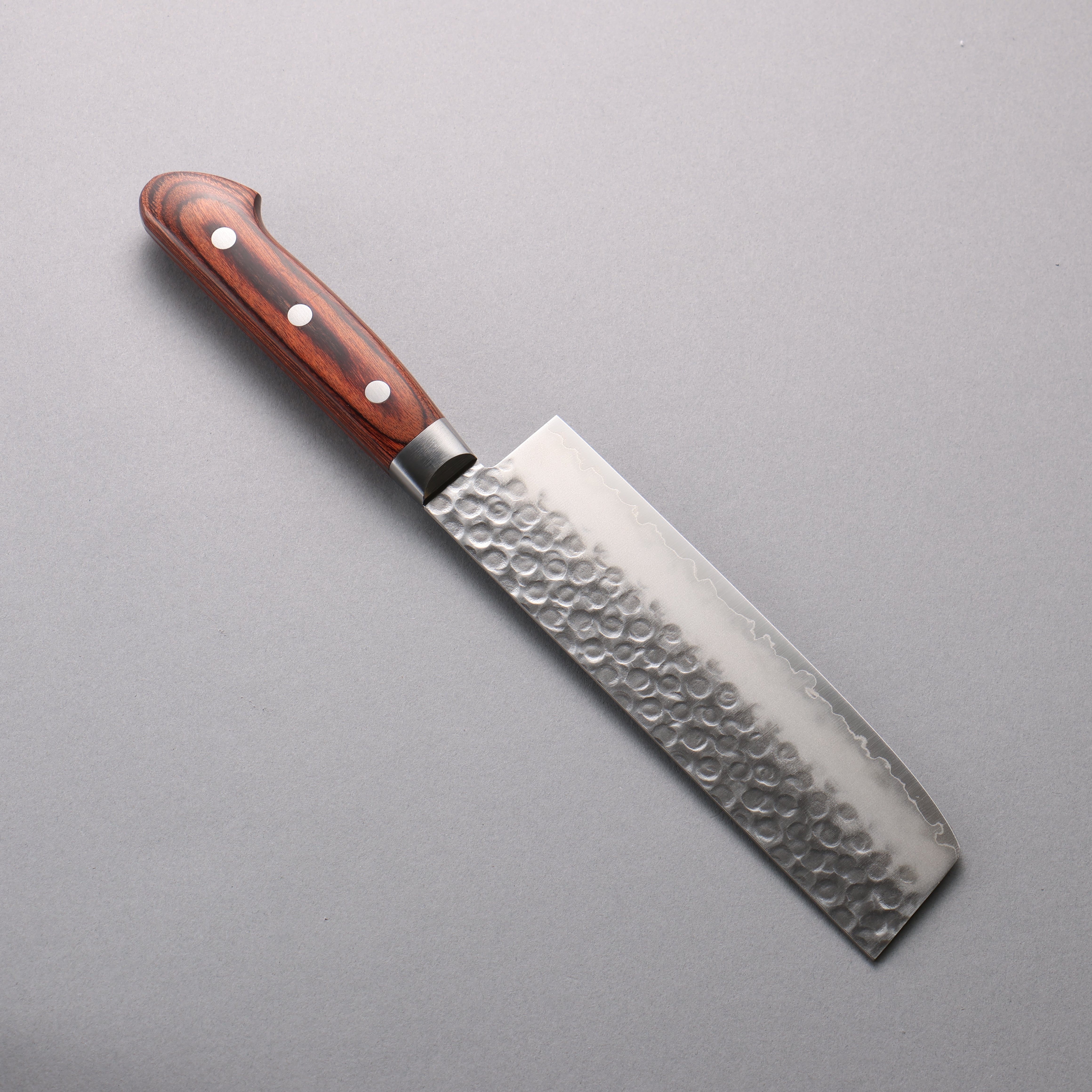 Seisuke VG10 Hammered Usuba  160mm Mahogany Handle - Japanny - Best Japanese Knife