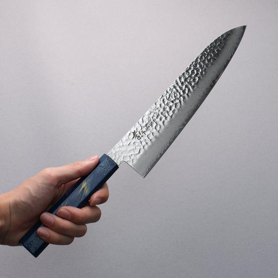 Sakai Takayuki VG10 33 Layer Damascus Gyuto 240mm Live oak Lacquered (Saiseki) Handle - Japanny - Best Japanese Knife