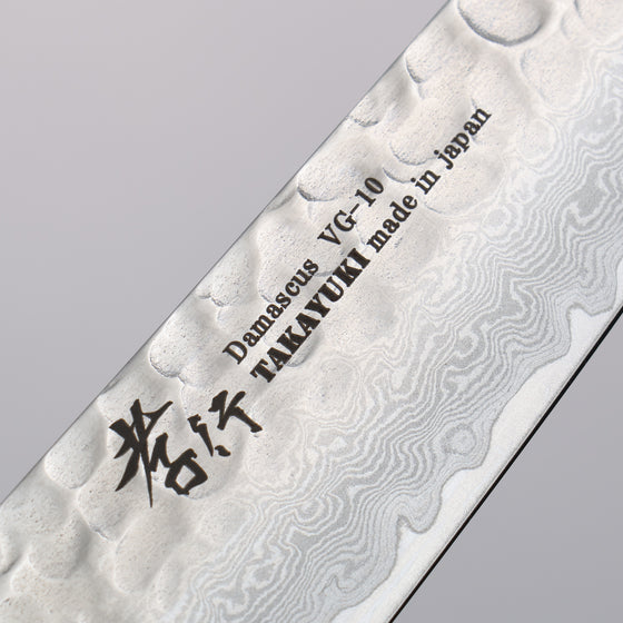 Sakai Takayuki VG10 33 Layer Damascus Petty-Utility 150mm Live oak Lacquered (Kouseki) Handle - Japanny - Best Japanese Knife