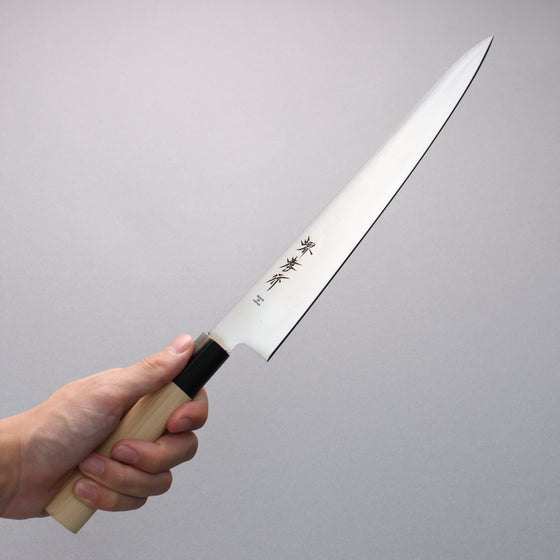 Sakai Takayuki INOX Steel Sujihiki 240mm Magnolia Handle - Japanny - Best Japanese Knife