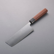  Shibata Takayuki Koutetsu Blue Super Nakiri  165mm Jarrah Handle - Japanny - Best Japanese Knife